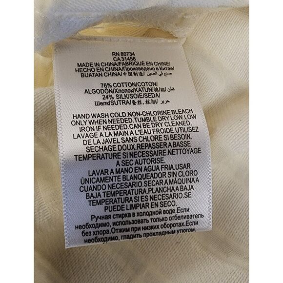 BCBGMAXARIA Eavan Off-the-Shoulder 3/4 Bell-Sleeve Top Size Medium - Picture 8 of 8